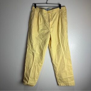 Land Ends Pants Unisex Yellow Vintage Size 34